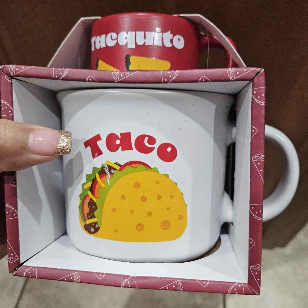Taco and Taquito, mommy and me or daddy and me mug set